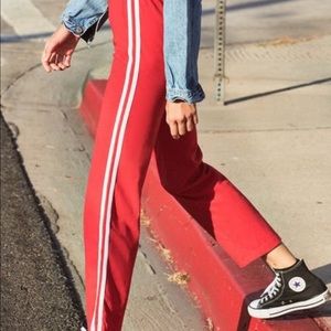 brandy melville/john galt red rosa sweatpants